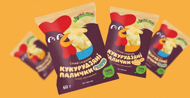 Простота формы и цвета в дизайне упаковки кукурузных палочек ТМ “Гуляй ...