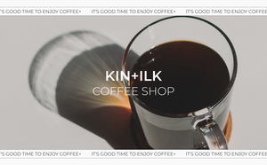 Landing page of coffee shop
