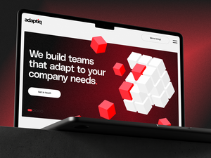 Corporate website redesign and development for an international IT company – Adaptiq