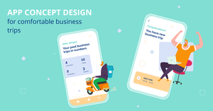 App concept design for business trips