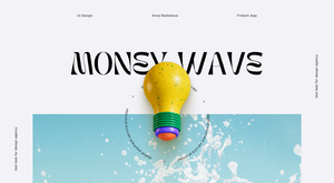 MoneyWave — fintech app concept