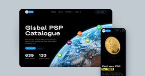 Розробка сайту, дизайн інтерфейсу та логотипа для каталогу платіжних провайдерів PayAtlas