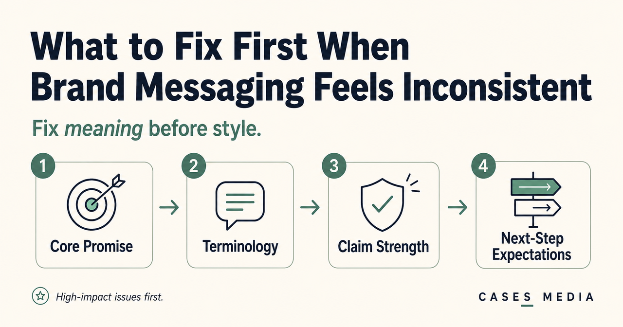 What Should You Fix First When Brand Messaging Starts to Feel Inconsistent?