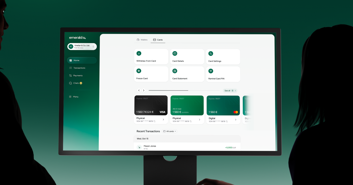 Custom UX/UI design and website development 
for a digital payment platform — Emerald24