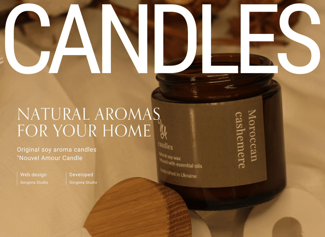 Nouvelamour-aroma | candles shop website design
