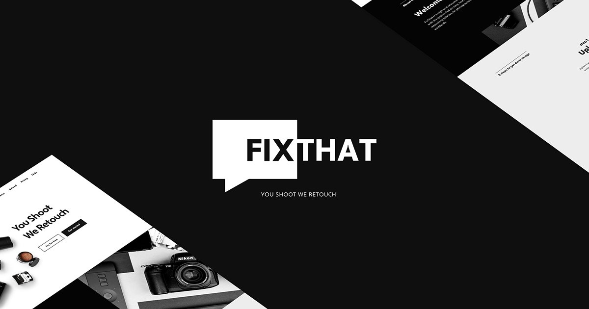 Fixthat / Landing Page + Logo