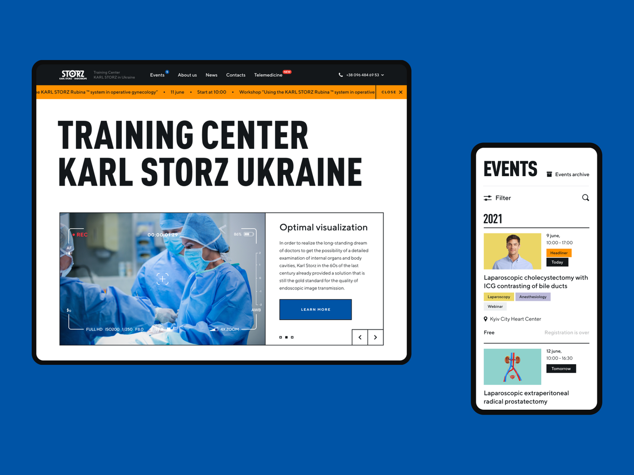 EdTech platform for a medical center – KARL STORZ