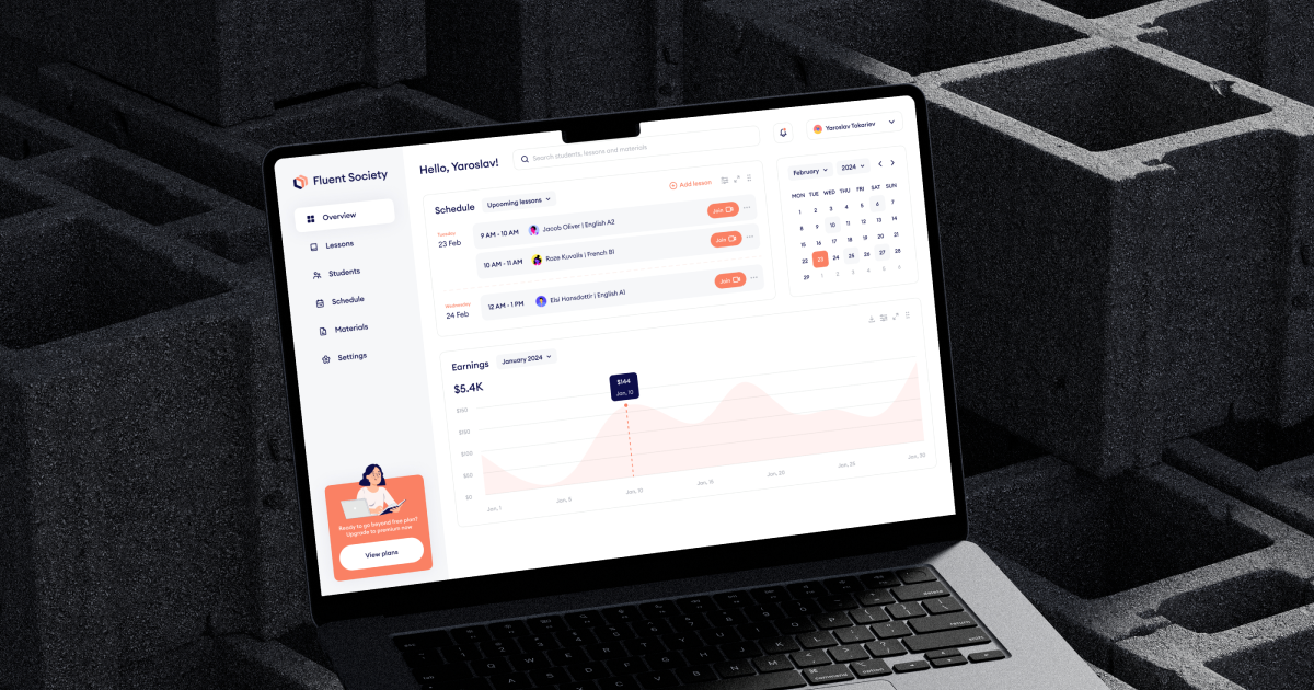 Learning Management System Dashboard | UI/UX