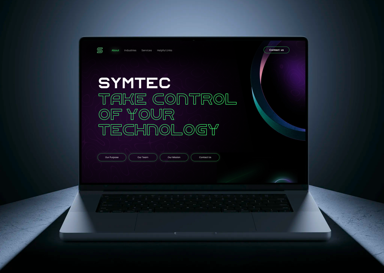 
SymTec — IT Company Rebranding & Visual Identity
