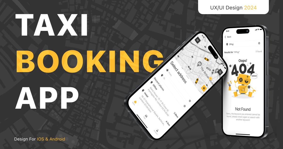 Taxi Booking App: UI/UX Design