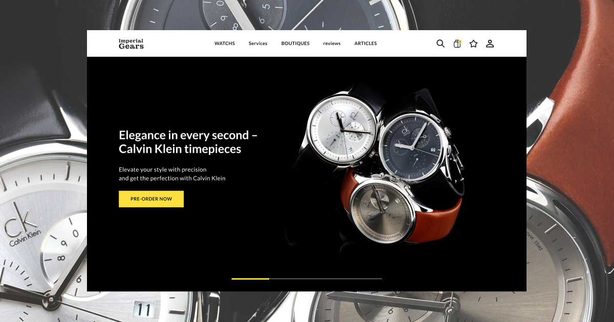 Luxury Watch Landing Page