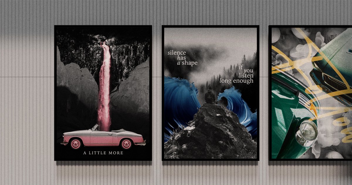 Poster Series – Engraving & Halftone Effects