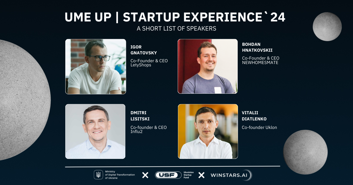 UME UP | Startup Experience'24 - a short list of speakers
