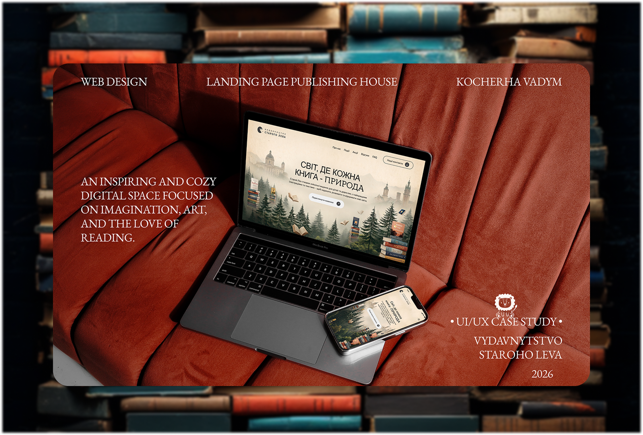 Landing page for Staryi Lev Publishing House
