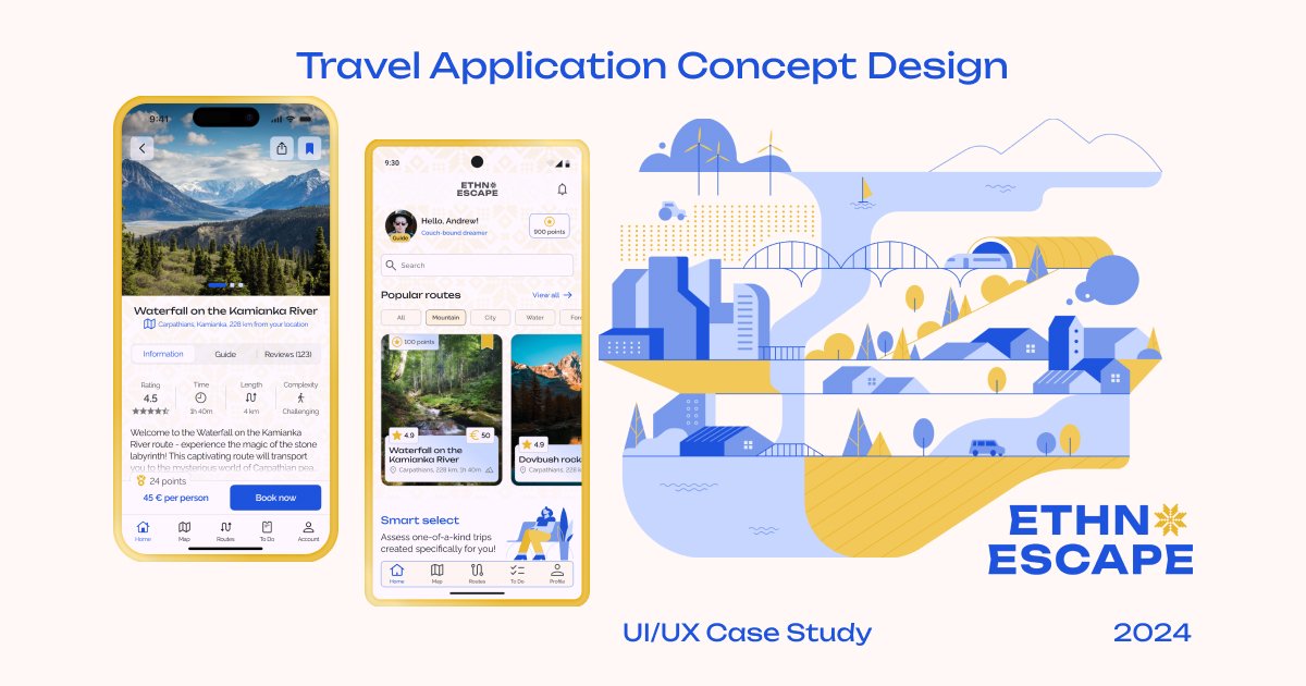 Ethno Escape - Travel App Design Concept