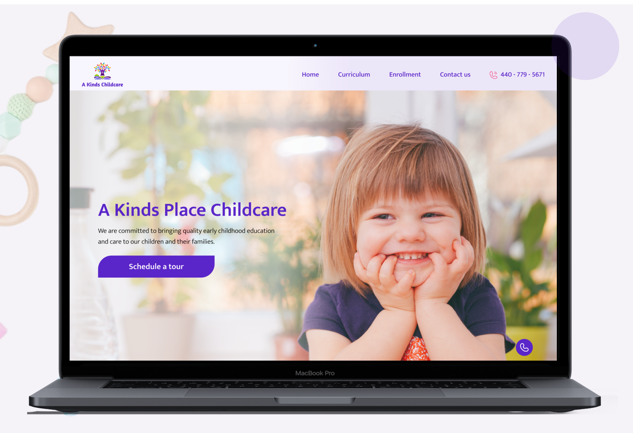 Redesign for A Kids Place Childcare