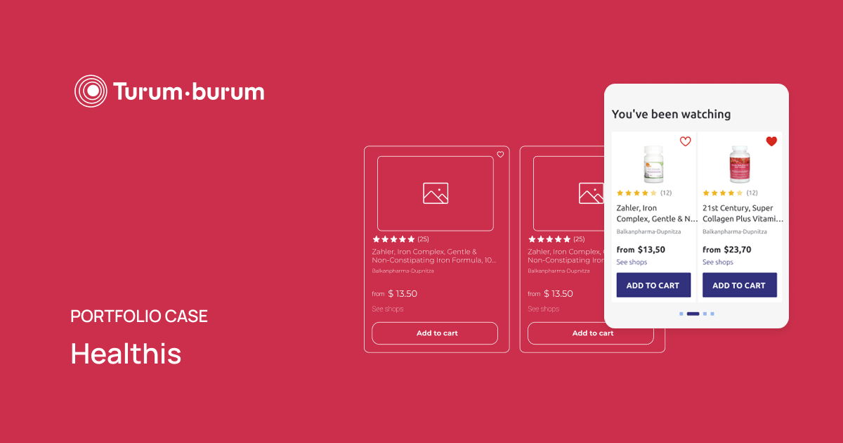 Healthis Case Study: UX/UI design for a marketplace for vitamins and supplements