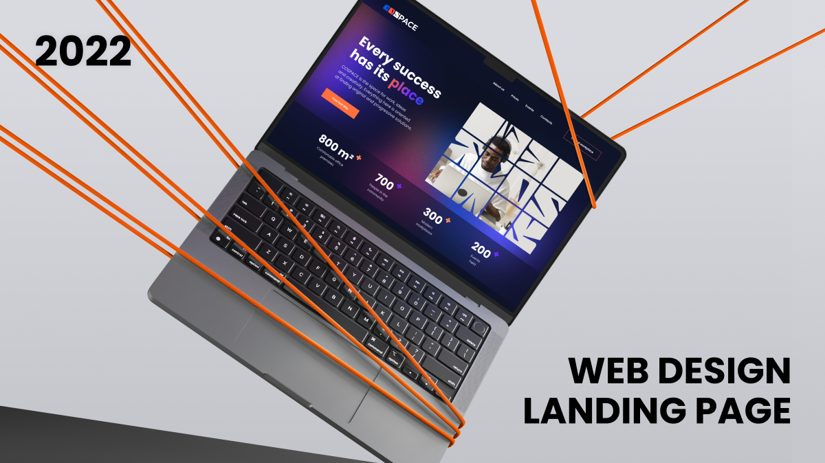 COSPACE - Web design of the co-working landing page 