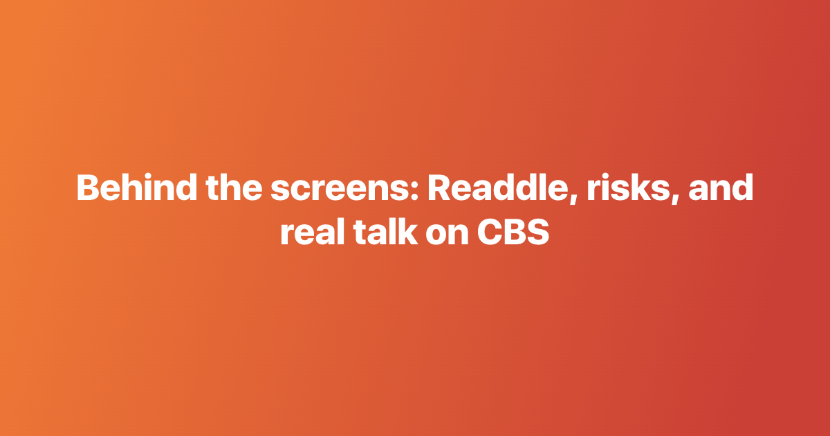 Behind the screens: Readdle, risks, and real talk on CBS