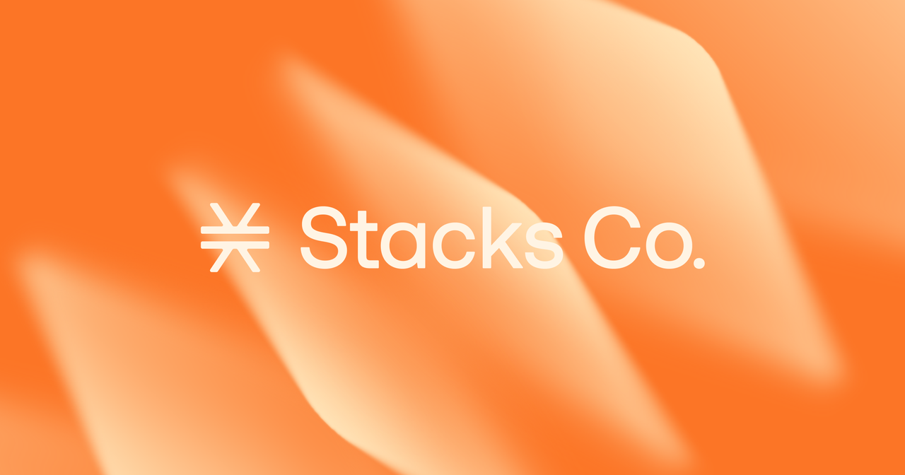 Brand identity redesign for Web3 crypto ecosystem — Stacks Co