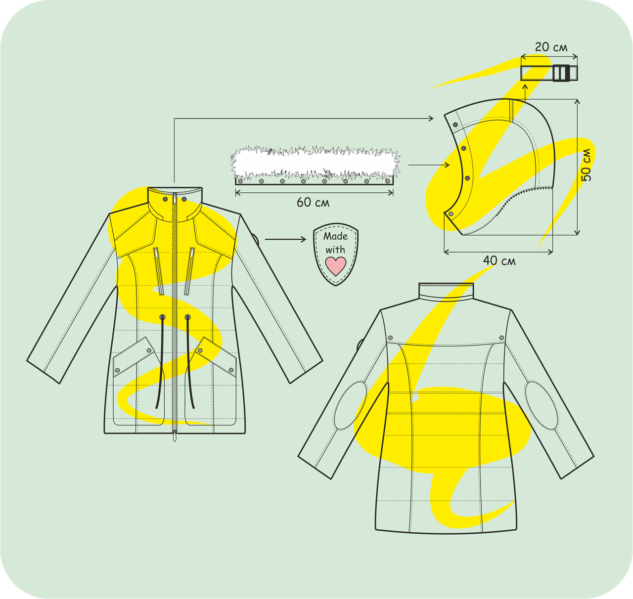 Yellow Coat /Fashion
