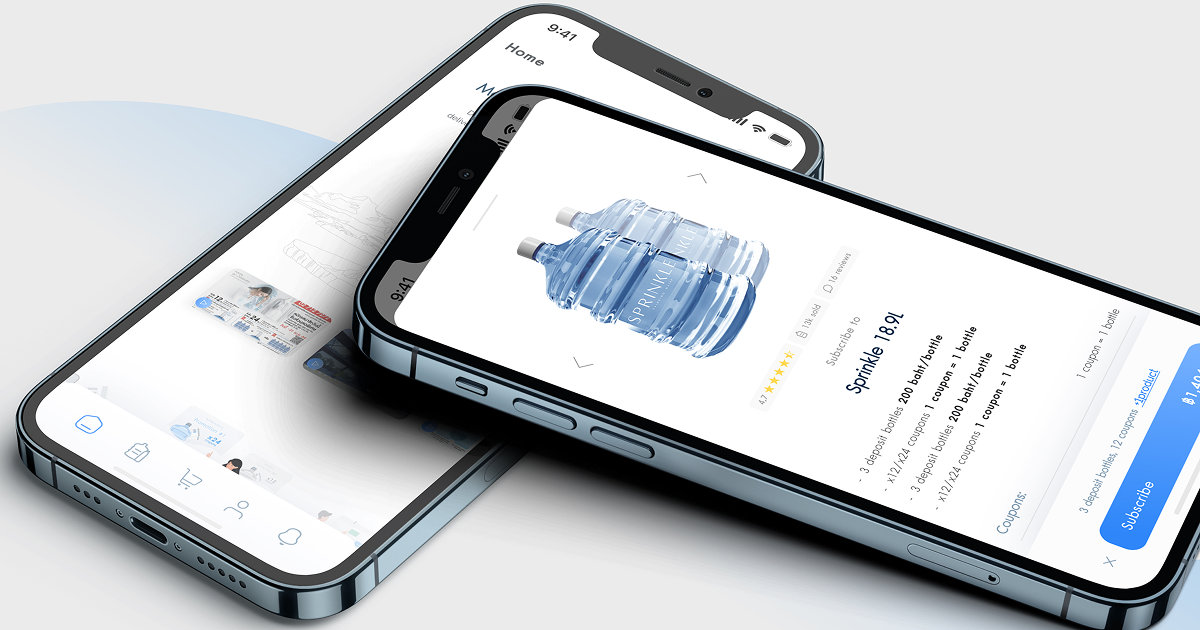 Custom UX/UI Design and Development for Water Delivery Platform