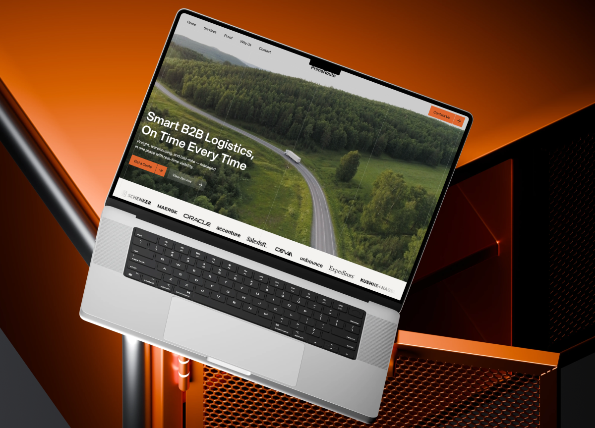 PrimeRoute | Logistics Company | Landing page