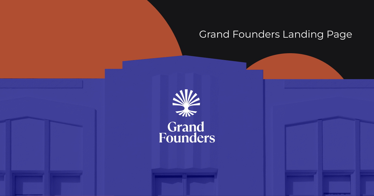 Посадкова сторінка для Grand Founders