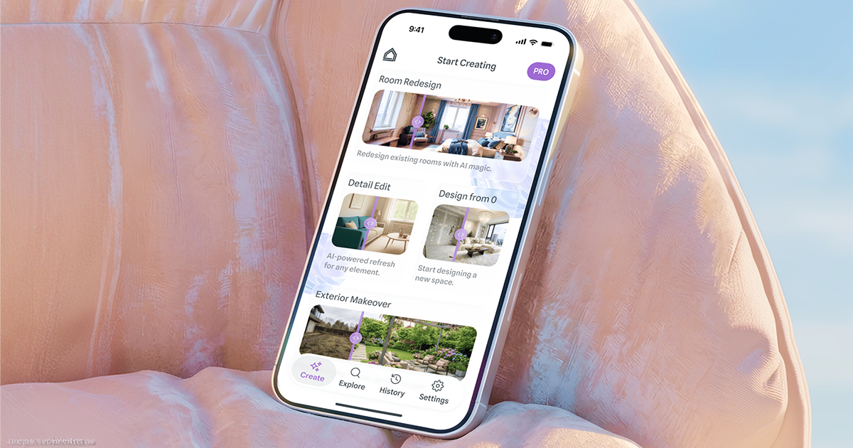 ReRoomy — Mobile App | AI Interior/Exterior Design