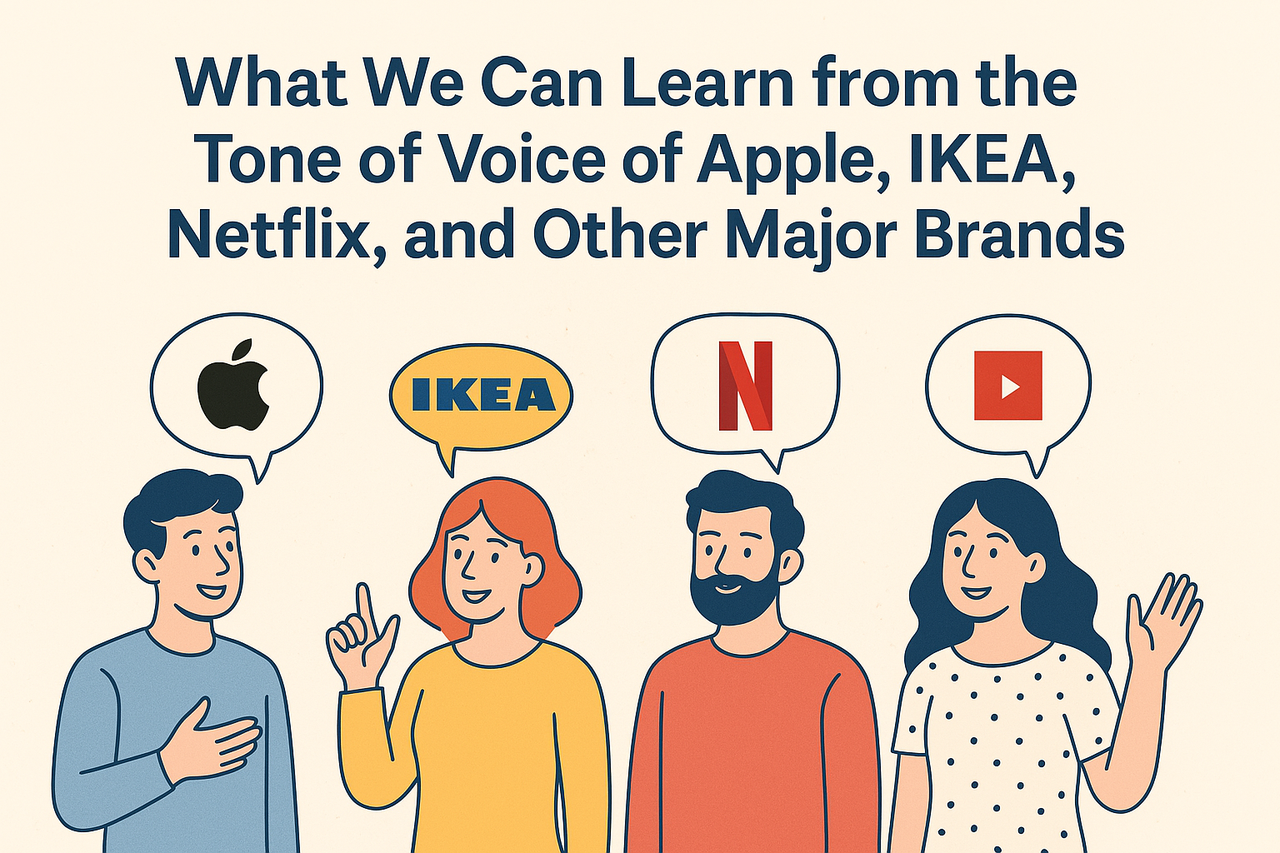 What We Can Learn from the Tone of Voice of Apple, IKEA, Netflix, and Other Major Brands