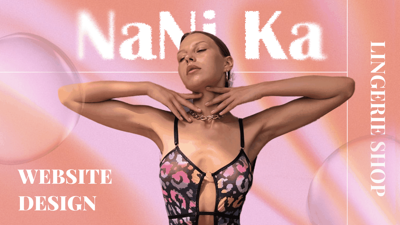 NaNi Ka - lingerie shop website design and pinterest SMM