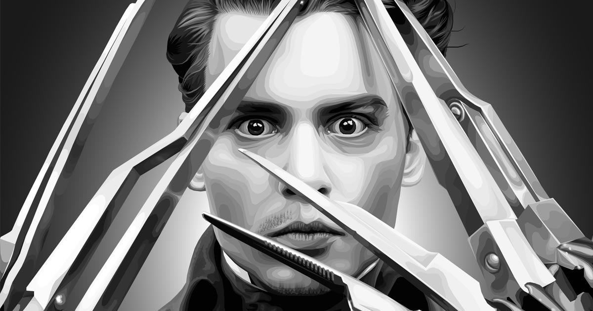 Johnny scissorhands and his fifty shades of gray