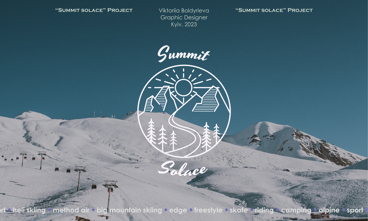 Summit Solace | Ski Resort Brand | Logo