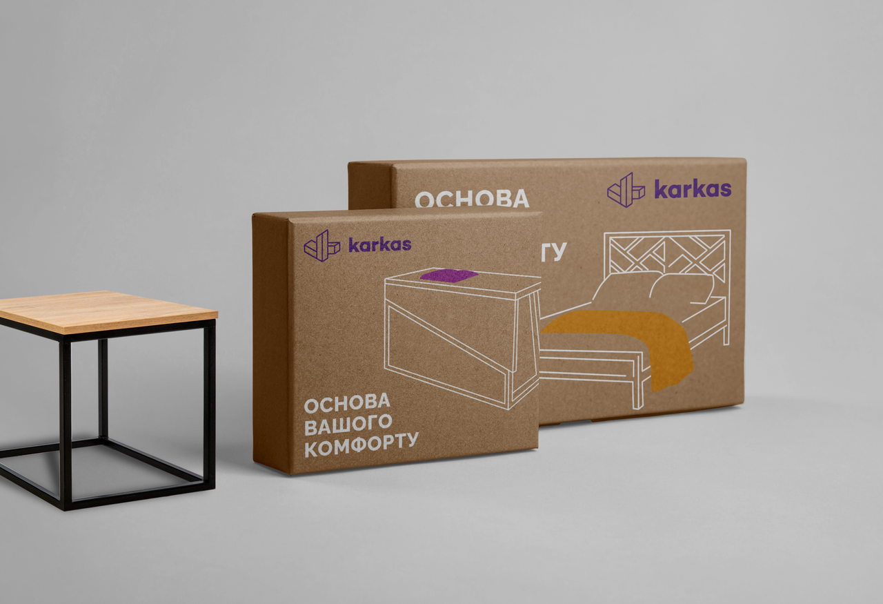 Karkas:
брендинг виробника меблів з металу та дерева