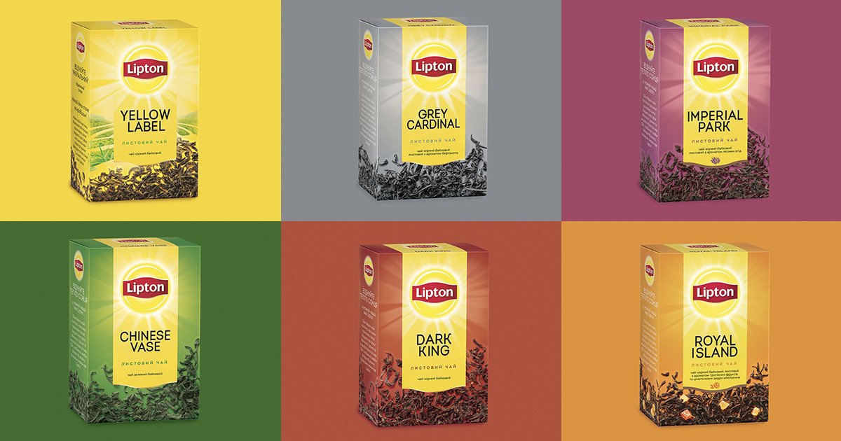 Дизайн упаковки та неймінг нового чаю LIPTON